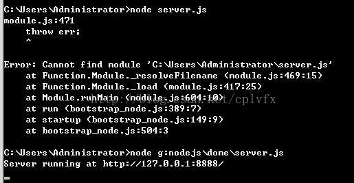node 提示 module.js:471 throw err_bootstrap