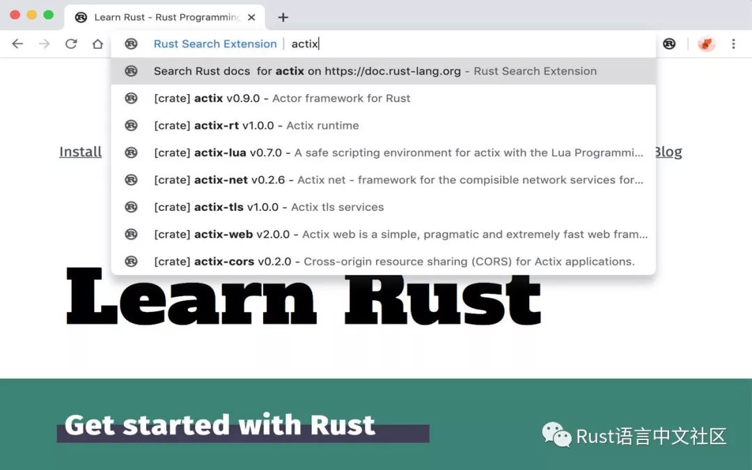 【Rust项目推荐】Rust search extension 0.7发布！地址栏快速搜索Rust文档、crates的浏览器插件_官网_02
