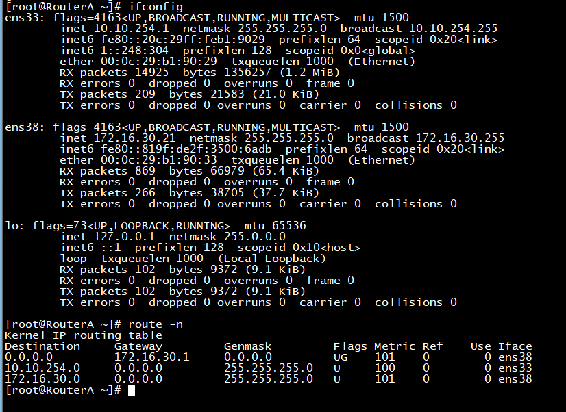 CentOS7下利用FRR路由套件实现OSPF动态路由组网_centos_03