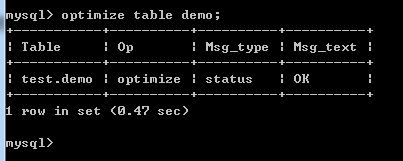 MYSQL优化之碎片整理_数据类型_05