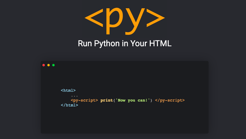 一个神器的项目：让 Python 在 HTML 中运行_javascript