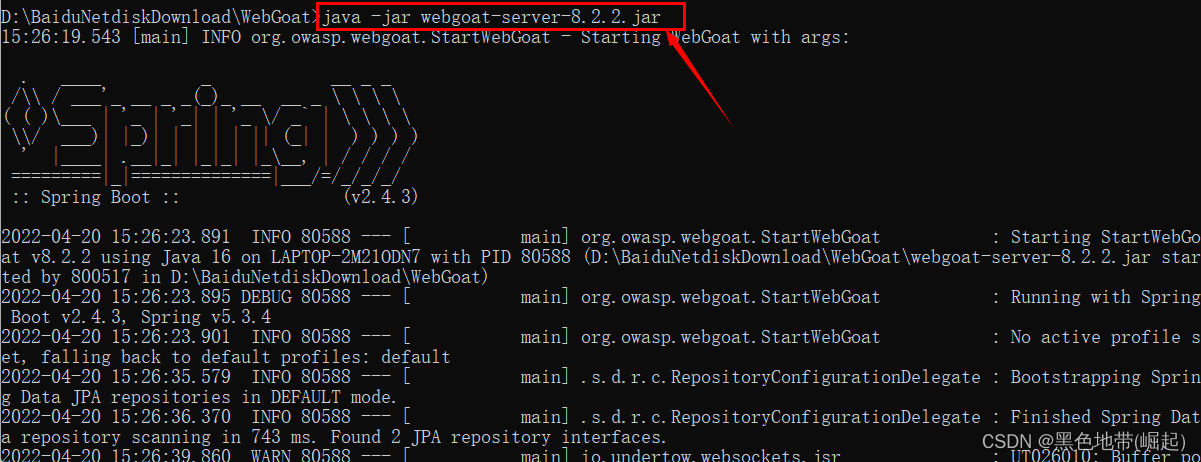 【WebGoat安装错误合集】WebGoat8.2.2每一步出现的错误整理，最后附带正确的安装教程_javascript_13