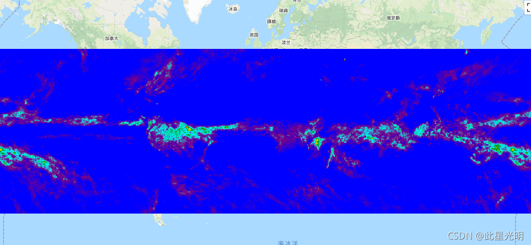 Google Earth Engine——TRMM/3B43在每个日历月执行一次，通过将3小时合并的高质量/红外估计值（3B42）与每月累积的全球降水气候学中心（GPCC）雨量计分析相结合降水预测_数据集