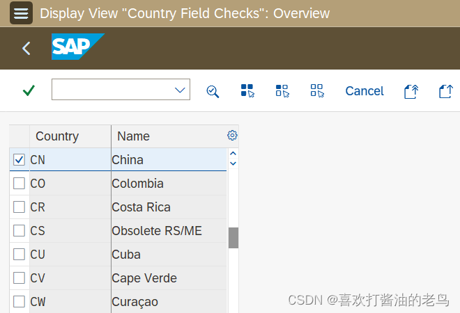 SAP 国家代码为CN的客户主数据邮政编码只能是六位数字的设置_字段_04