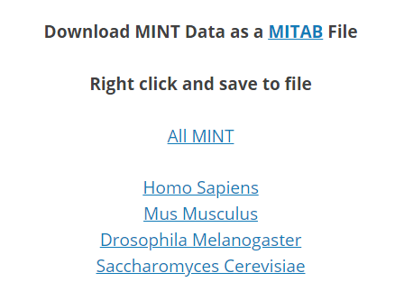 MINT:蛋白质相互作用数据库简介_数据库