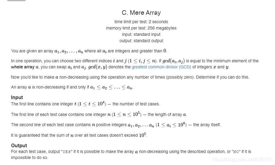 C. Mere Array（排序+思维）  Codeforces Round #665 (Div. 2)_i++