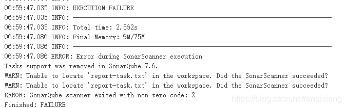 解决Jenkins集成SonarQube Scanner出现“Tasks support was removed in SonarQube 7.6.”的问题_解决方法