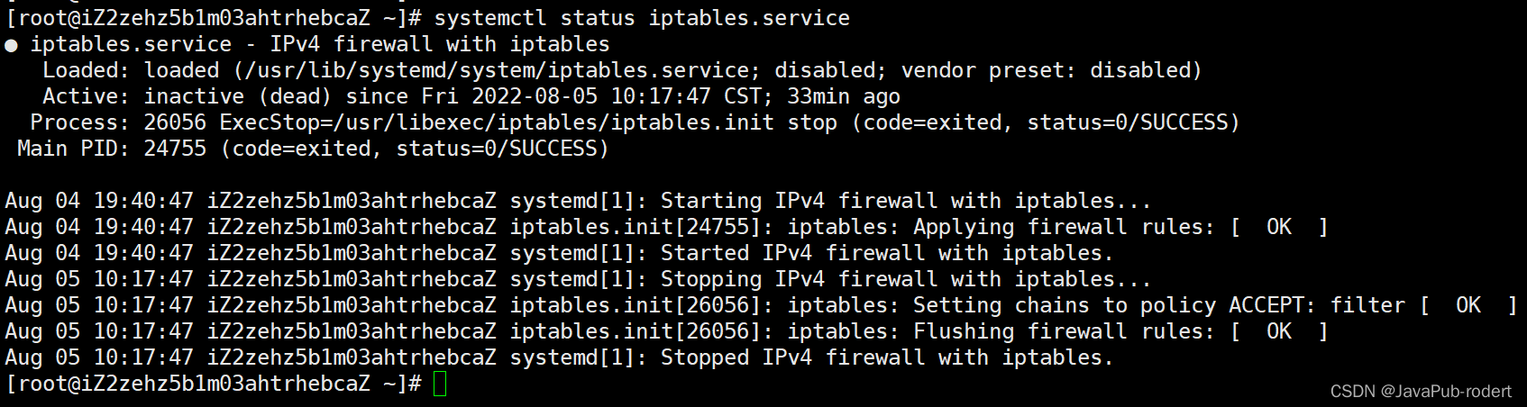 centOS7.3 安装启用 iptables 记录_linux_02