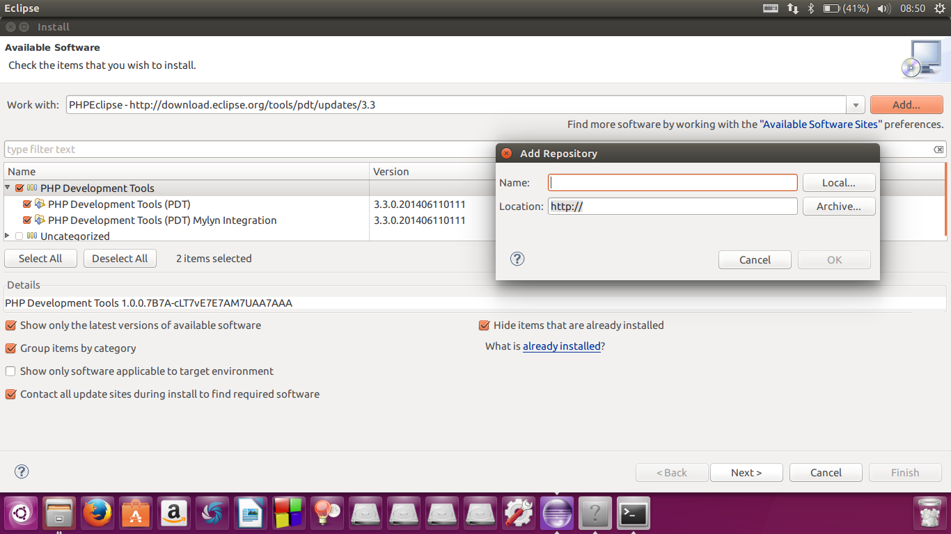 ubuntu 16.04 openjdk安装配置 、phpEclipse插件安装、配置Xdebug_插件