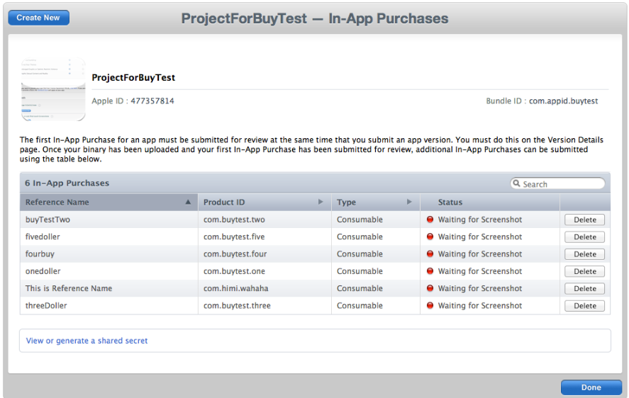 【iOS开发必收藏】详解iOS应用程序内使用IAP/StoreKit付费、沙盒（SandBox）测试、创建测试账号流程！【2012-12-11日更新获取_产品_08