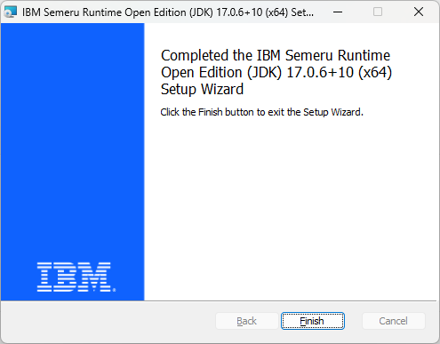 IBM Semeru Windows 下的安装 JDK 17_java_07