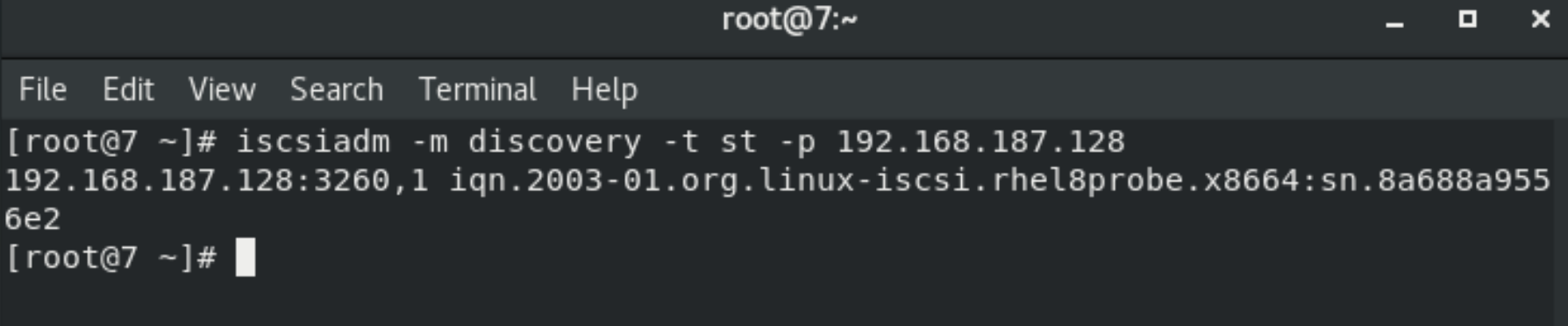 RHEL8使用iSCSI部署网络存储-Linux就这么学17_服务端_18