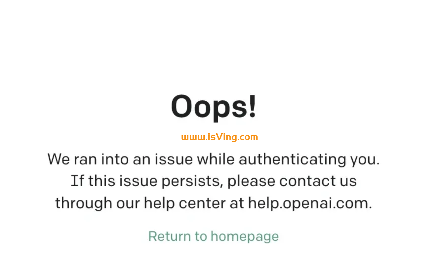 身份验证遇到问题，登陆ChatGPT时提示：“we ran into an issue while authenticating you…”_人工智能