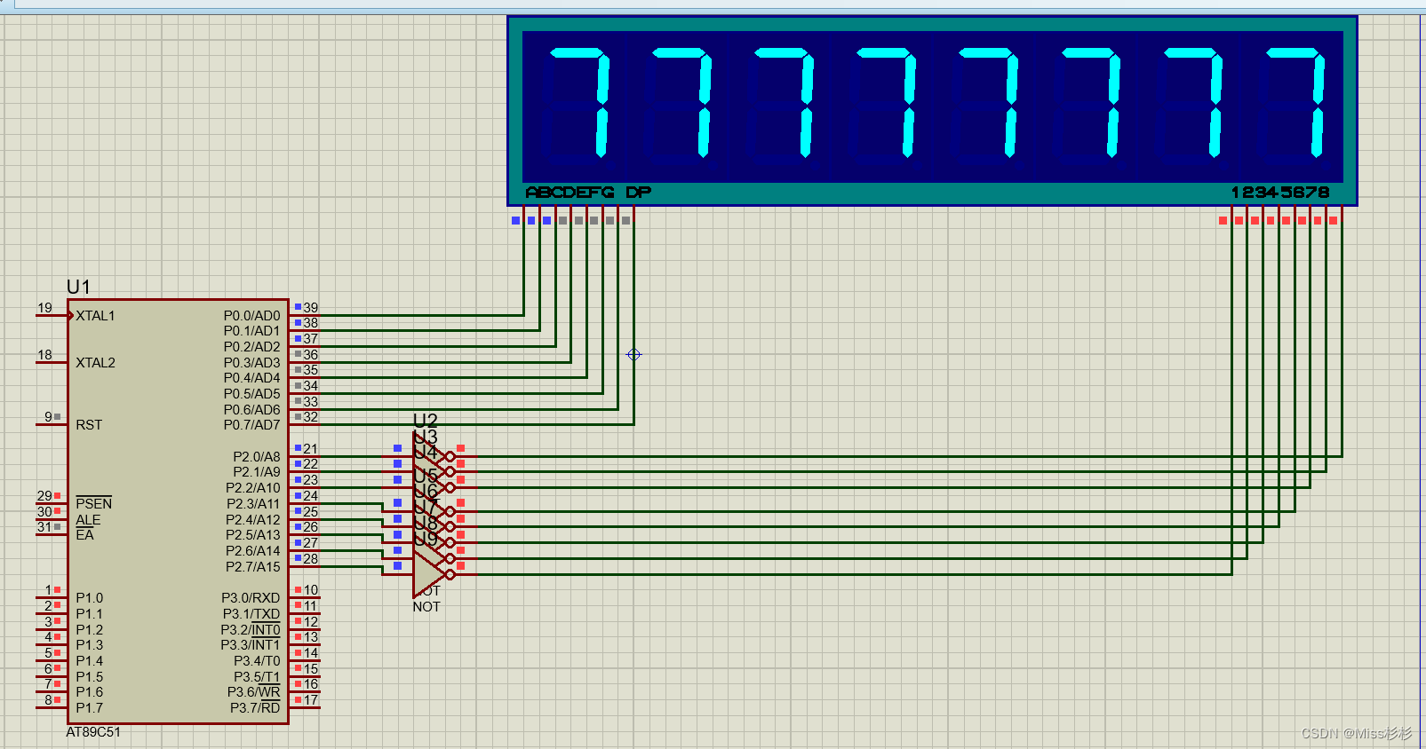 项目二简易电子表 任务2-1数码管静态显示_数码管_06