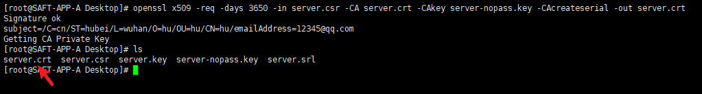如何在CentOS7.x上生成自签名SSL证书_签名证书_05