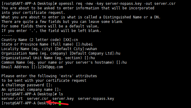 如何在CentOS7.x上生成自签名SSL证书_签名证书_04